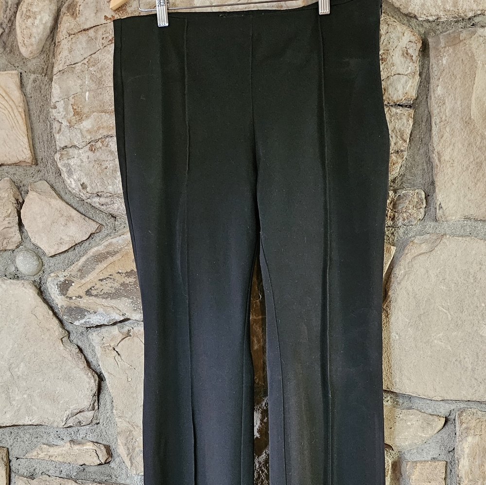 Zara Basic Collection Pleated Front Black Pants S… - image 3